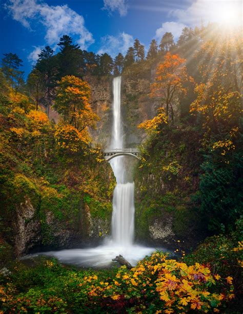 Making A Waterfall ~ Fall Photography Columbia River Gorge Waterfall