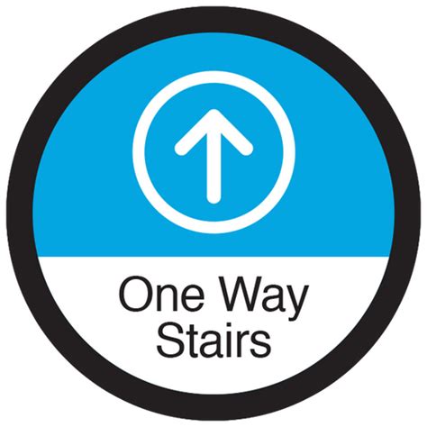 Series 3 One Way Stairs Up Arrow Floor Graphic Circle 17 Abc