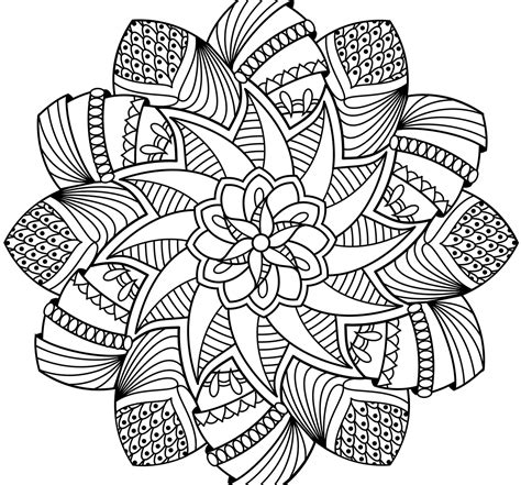 Free Printable Flower Mandala Coloring Pages At Free