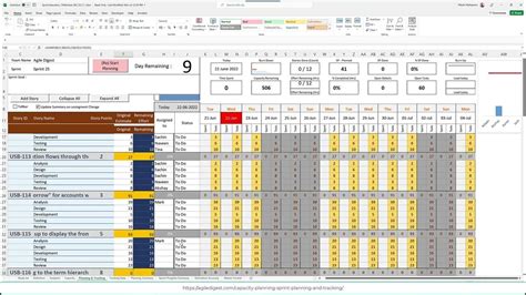 Sprint Planning And Tracking Excel Template How To Use Youtube