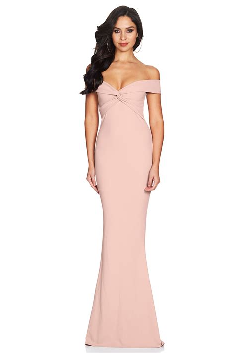Blush Dolly Gown Buy Designer Dresses Online At Nookie Pink Party