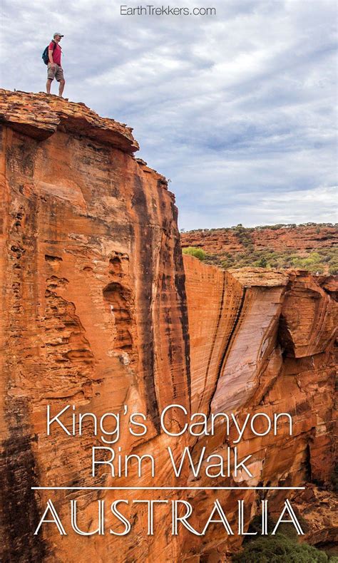 Hiking Kings Canyon Rim Walk In Australia Kingscanyon Australia