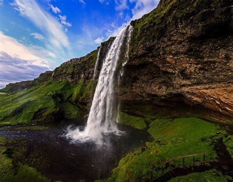 Wasserfall Ii Island Foto And Bild Naturereignisse Die Elemente Island Bilder Auf Fotocommunity