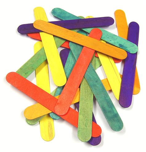 Large Coloured Lollipop Sticks Set Of 100 Bambino Planet