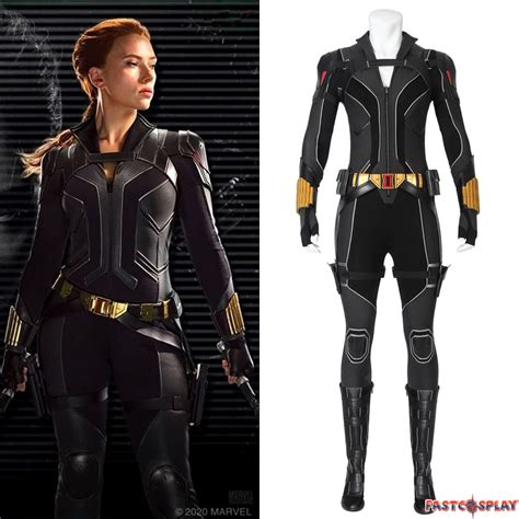 2020 Black Widow Natasha Romanoff Cosplay Costume Jumpsuit Halloween