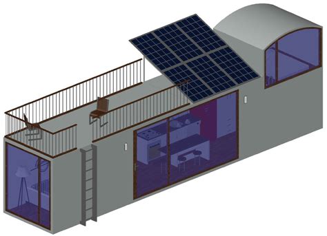 Shipping Container House 3d Cad Model Library Grabcad