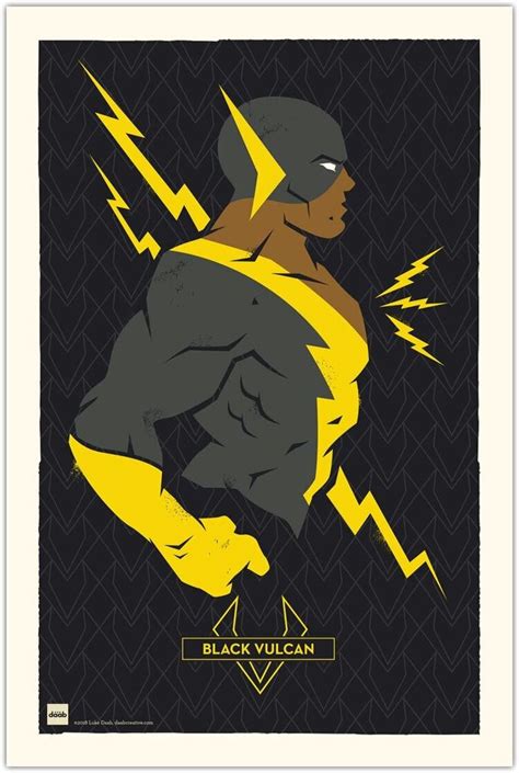 Black Vulcan By Luke Daab Character Art Cover Art Design Creative