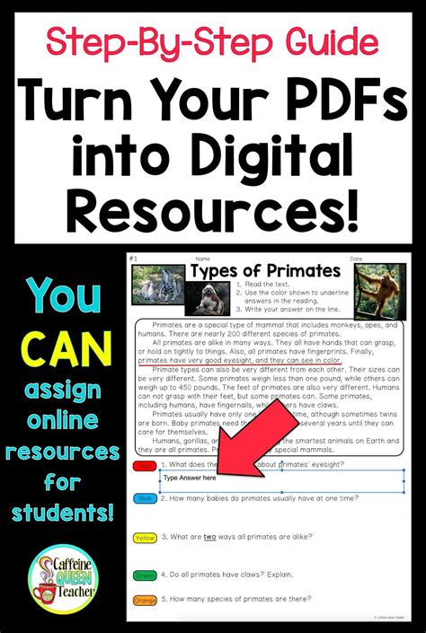 Turning A Worksheet Or Pdf Into A Digital Resource For Students Is Easy