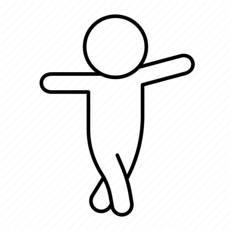 Balancing Person Steady Walking Icon