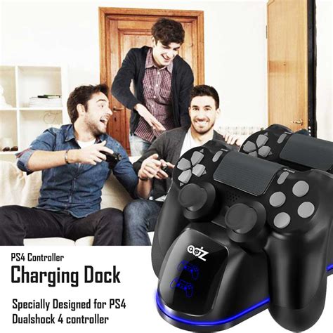 Ps4 Controller Charging Dock Dual Controller Fast Charger With Light