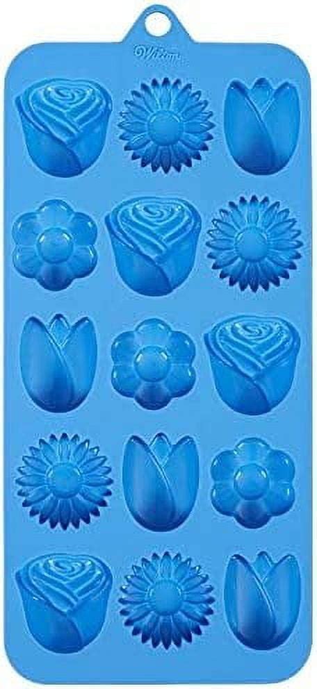 Rose Flower Silicone Candy Mold 15 Cavities