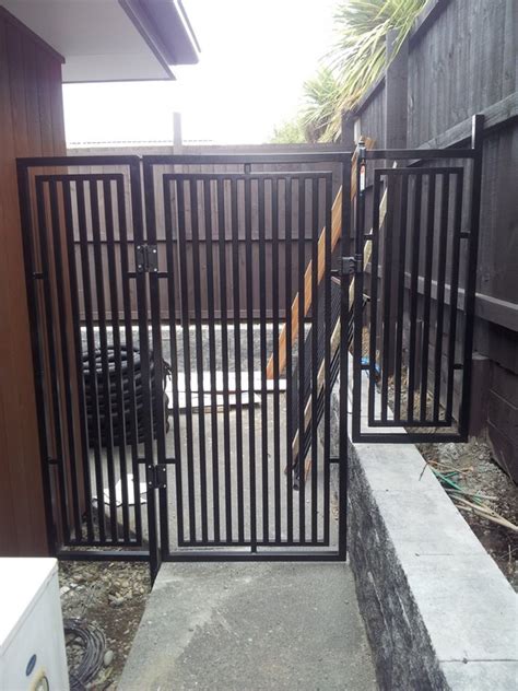 Staggered Gates Fence Panels Martybuilt Metal Fabrication Christchurch