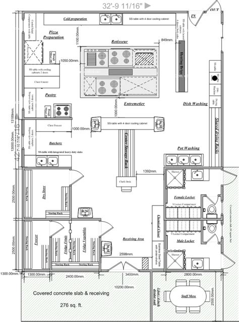 Commercial Kitchen Layout Drawings With Dimensions Afreakatheart Hot Sex Picture
