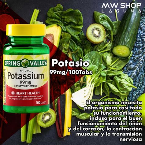 Potasio Potassium 99 Mg 100 Caps