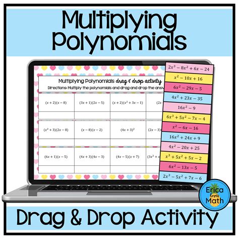 Multiplying Polynomials Digital Activity Drag And Drop Made By Teachers