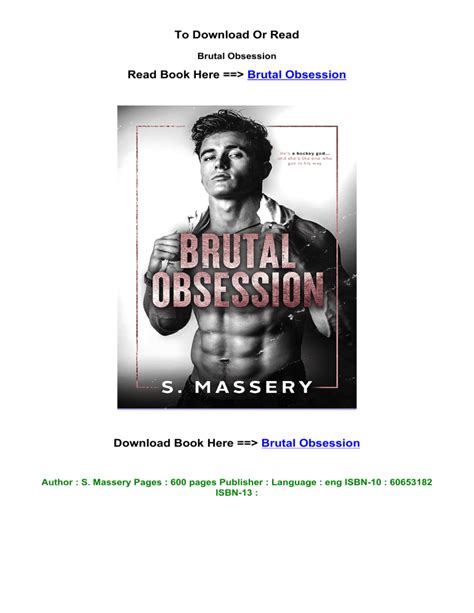 Epub Download Brutal Obsession By S Massery