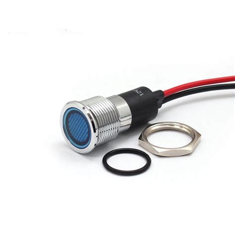16mm Red Led Bicycle Led Indicator Lamp With A Wire Led Indicator