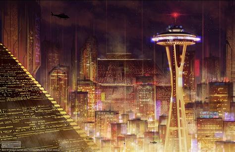 Seattle By Mark Molnar Shadowrun Cyberpunk Shadowrun Rpg