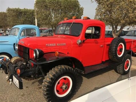 Dodge Power Wagon 1951 Red Black Color Classic Dodge Power Wagon 1951