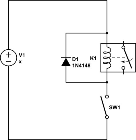 How Should I Wire The Flyback Diode On This Relay Electrical