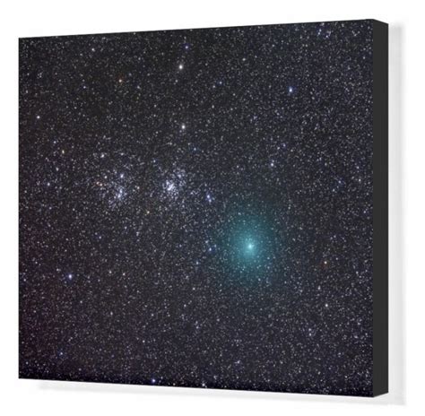 Print Of Comet Hartley 2 As It Approaches The Double Cluster In Perseus