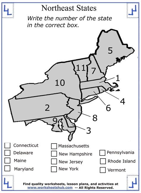 Fourth Grade Social Studies State Locations 03 Kindergarten Social