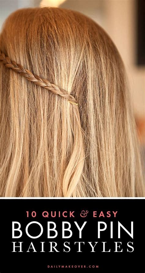 Hairstyles Using Bobby Pins Simple Hair Styles Easy Hairstyles