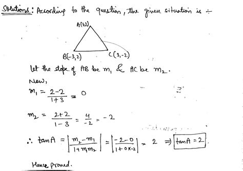 If A1 2 B 3 2 And C3 2 Be The Vertices Of A Abc Show