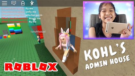 Playing At Kohl S Admin House Roblox Amazing Zia Youtube
