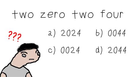Try To Answer Correctly Two Zero Two Four Youtube