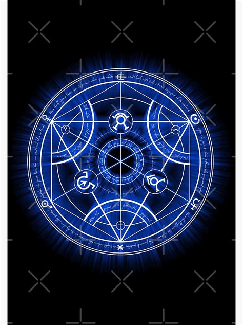 Human Transmutation Circle Photographic Print For Sale By