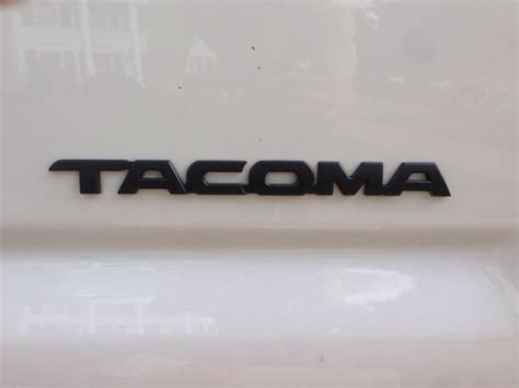 Plasti Dipped My Tacoma Emblems Toyota