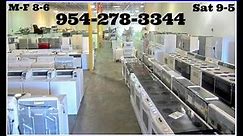 Scratch and dent appliances near Ft Lauderdale Florida 954-278-3344 CRS Appliance Outlet