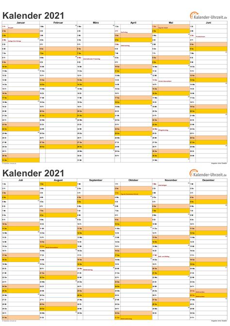 Die kalenderwochen 2021 entsprechen der in europa üblichen berechnungsweise für kalenderwochen (iso 8601). Kalender 2021 Excel Kostenlos A5