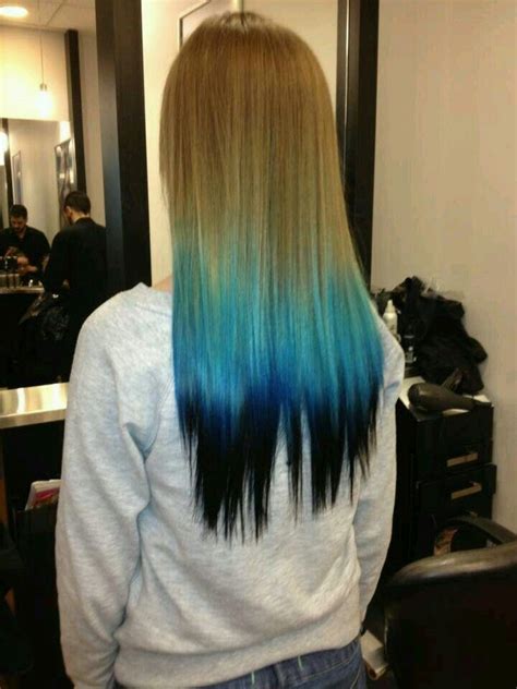 Beautiful Dip Dye Hair Colored Hair Tips Dyed Hair