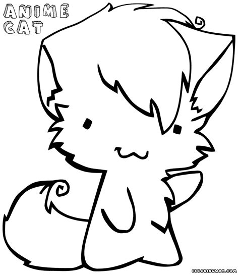 Here is a small collection of cute cat coloring pages for kids that will ensure your that he has an amusing time as he remembers his favorite furry little friend. Anime cat coloring pages | Coloring pages to download and ...