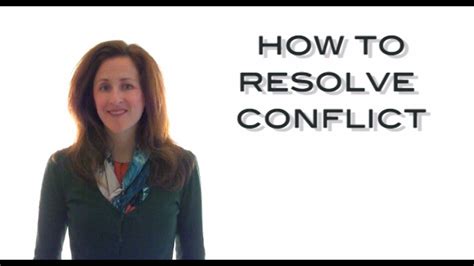 How To Resolve Conflict 4 Ways To Resolve Conflict Youtube