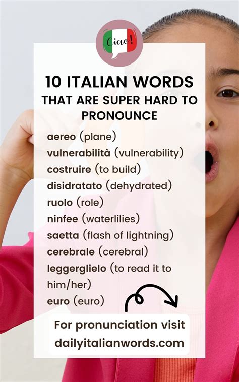 10 Italian Words That Are Super Hard To Pronounce Daily Italian Words