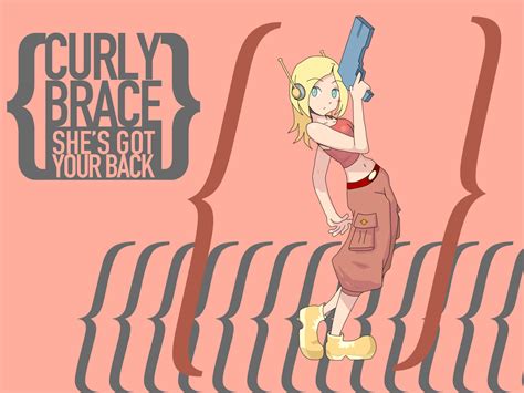 Curly Brace Doukutsu Monogatari Gun Pink Weapon Anime Wallpapers