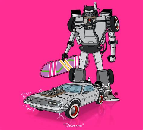 Artist Turns Iconic 1980s Film And Tv Cars Into Transformers