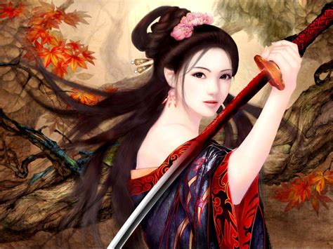 Anime Girl Chinese Warriors Wallpapers Wallpaper Cave