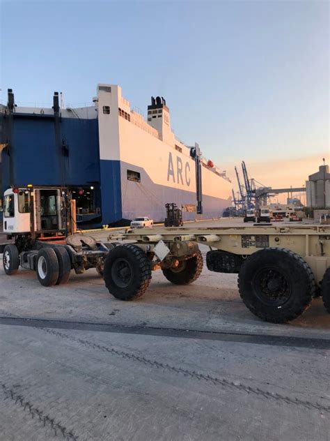 Arc Loads Army Unit On Three Vessels In Charleston American Roll On