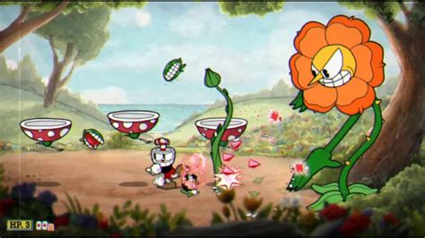 Cuphead Floral Fury Cagney Carnation A Flower Boss Youtube