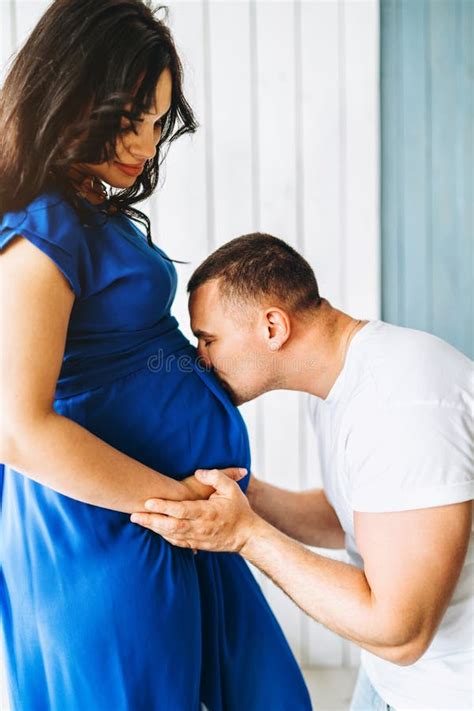 Cute Pregnant Woman With Her Happy Husband Stock Image Image Of Beautiful Adult 125209413