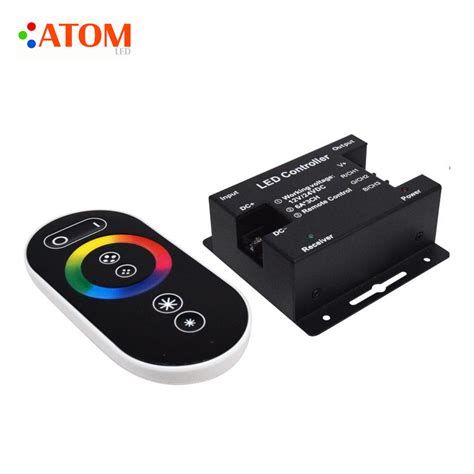 Atom Led 12v24v Rgb Led Strip Controller With Touch Remote 18a 3