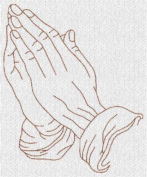 Praying Hands Redwork Machine Embroidery Designs 500 Via Etsy