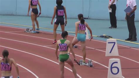 日本インカレ 女子400mr 予選1 4組 20180906 Youtube