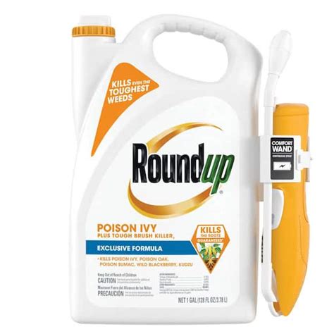 Roundup 1 Gal Poison Ivy Plus Tough Brush Killer With Comfort Wand Visible Results In Hours