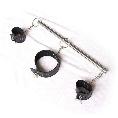 Stainless Steel Restraint Spreader Bar Kit With Collar Bdstyle Sex Toys