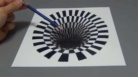 Optical Illusion D Drawing Easy Deep Cool